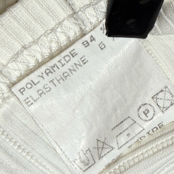 Cache Stretch Knit High Collar Pullover Sweater 3/4” Sleeve Crochet & Rib Size S - Picture 6 of 6